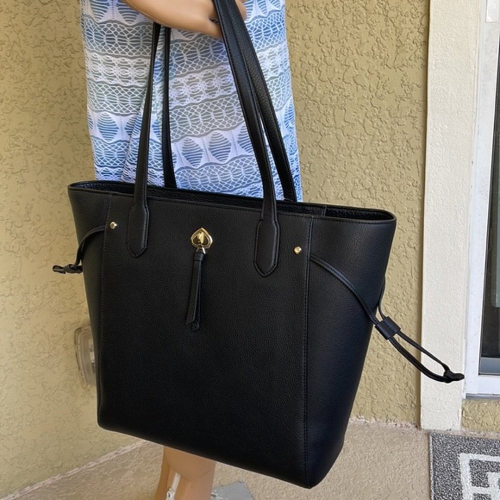 Kate Spade Marti Large Tote Pebbled Leather Black - Picture 15 of 16